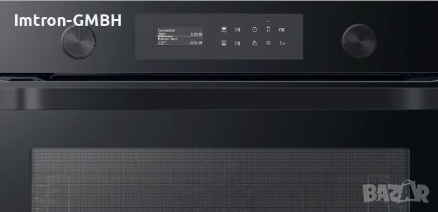 Мултифункционална фурна за вграждане Samsung NV75A6549RK/EO Dual Cook, 75л - черно стъкло, снимка 4 - Печки, фурни - 45507833