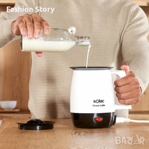 Уред за затопляне на мляко и правене на горещ шоколад Solac Choco-Latte, снимка 5 - Съдове за готвене - 51979635