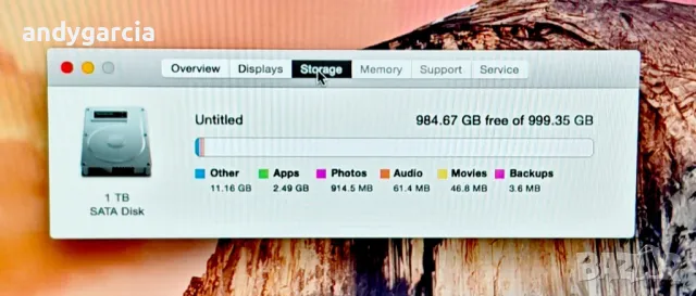  Apple iMac 21.5 A1418 Late 2013 Silver/Core i5/8GB RAM/1TB HDD/Full HD all in one компютър , снимка 9 - Работни компютри - 50021214