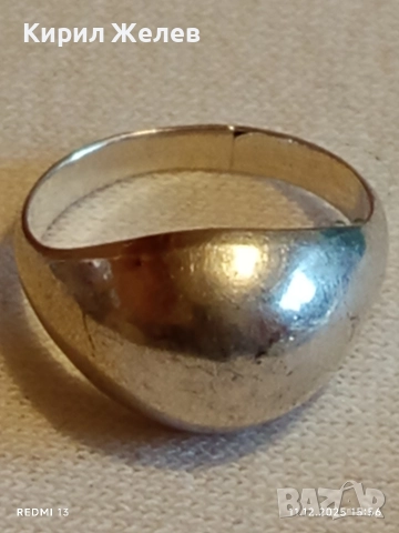 СРЕБЪРЕН ФЕШЪН АРТ ПРЪСТЕН ДИЗАЙНЕРСКИ МОДЕЛ 42587, снимка 5 - Пръстени - 52737392