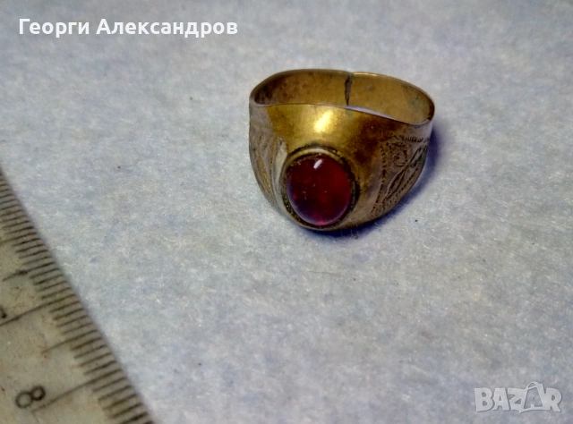 Старинен БРОНЗОВ ПРЪСТЕН Класически РЕТРО Модел, снимка 3 - Антикварни и старинни предмети - 53979692