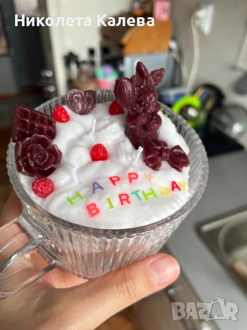 Ръчно изработени свещи от соев восък, снимка 2 - Ръчно изработени сувенири - 47969101