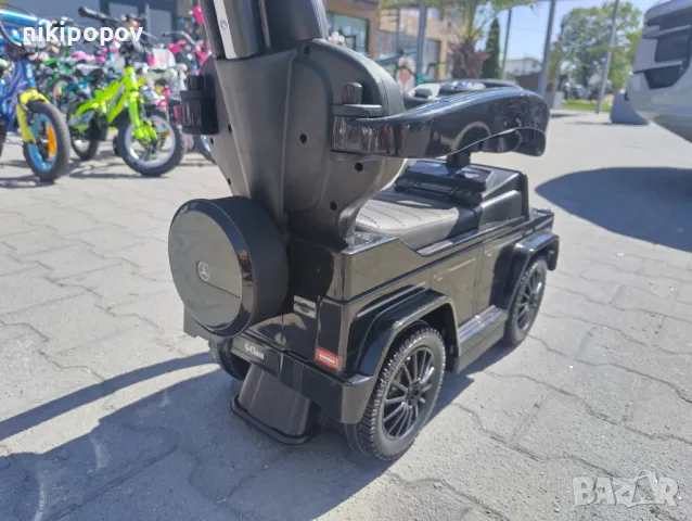 MERCEDES Кола за яздене с дръжка и сенник Mercedes-benz G350d черен, снимка 8 - Коли, камиони, мотори, писти - 47877423