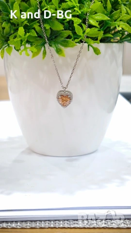 сребърно колие, снимка 4 - Колиета, медальони, синджири - 53239773