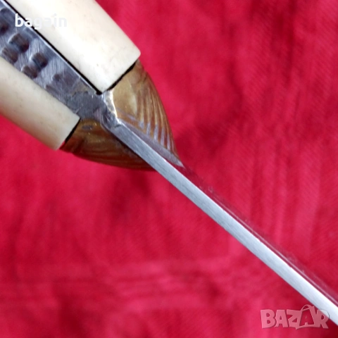 Аккулак. Масивен нож с дръжка от кост., снимка 4 - Ножове - 53876081