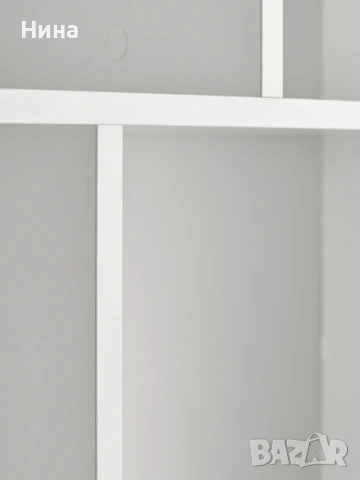 Етажерка MOSBJERG 10 рафта бяла, снимка 4 - Етажерки - 53590833