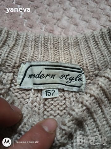 Дамски плетен пуловер , снимка 2 - Блузи с дълъг ръкав и пуловери - 45257056