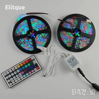 Лента с RGB LED диоди – 5 метра с дистанционно управление ✨