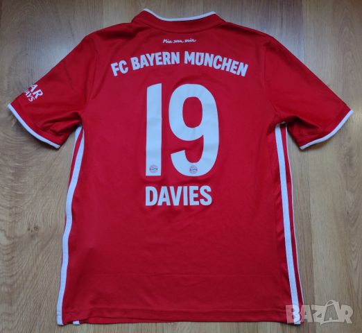 Bayern Munchen / ADIDAS / #19 Davies - детска футболна тениска на Bayern Munich , Байерн Мюнхен, снимка 1 - Детски тениски и потници - 46813343