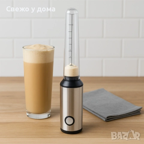 Фрапе миксер ръчен Muhler, 25W, Метално тяло, снимка 5 - Миксери - 54253711