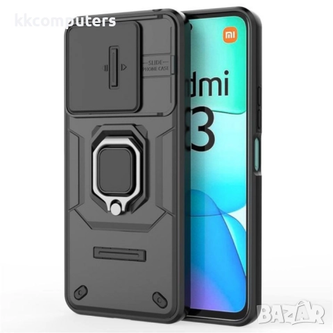 Xiaomi Redmi 13 5G / 13 4G Удароустойчив Ring Holder / Camshield Калъф и Протектор, снимка 7 - Калъфи, кейсове - 52709794