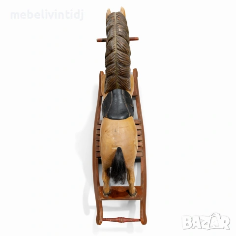 Винтидж дървено люлеещо се конче, снимка 5 - Други - 53557804
