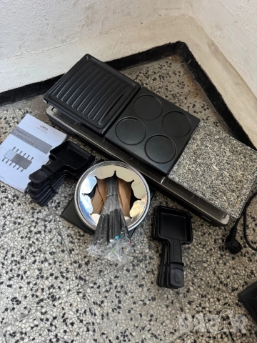 Електрическа  Раклет Грил Скара Livoo Fondue and Raclette 12 Души DOC234 1650W 3 в 1 Мултифункционал, снимка 6 - Скари - 52696036