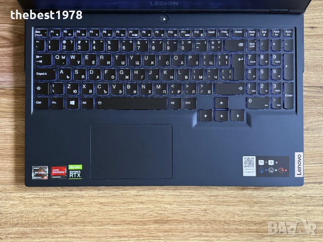 165Hz Legion 5`Ryzen 5600H/RTX 3070/32GB RAM/512GB SSD/Бат 6ч, снимка 4 - Лаптопи за игри - 52717703