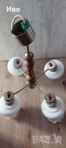 Полюлей с четири осветителни секций , снимка 2 - Лампи за таван - 52756166