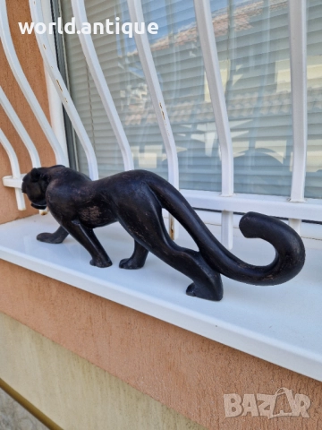 Огромна антикварна дървена фигура статуетка скулптура , снимка 8 - Статуетки - 52035459