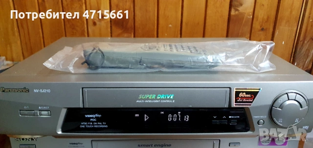 Panasonic VHS видео рекордер отлично състояние 