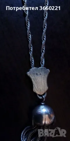 Старинна сребърна броеница, снимка 5 - Други - 49776946