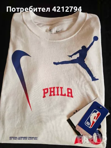 Оригинална тениска Nike- NBA , Philadelphia 76ers, снимка 4 - Тениски - 47019865