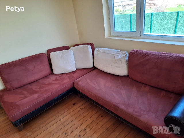 Ъглова холова гарнитура, снимка 7 - Дивани и мека мебел - 53778145