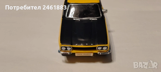 1/32 метална колекционерска количка Bburago Ford Capri 2600RS, снимка 5 - Колекции - 54127836