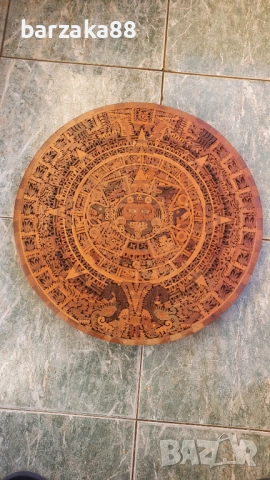 Дървено Пано Календар на Маите