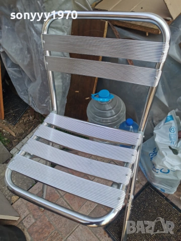 сгъваем стол-алуминиев от германия 1304261724LCHERY1, снимка 6 - Столове - 54181450