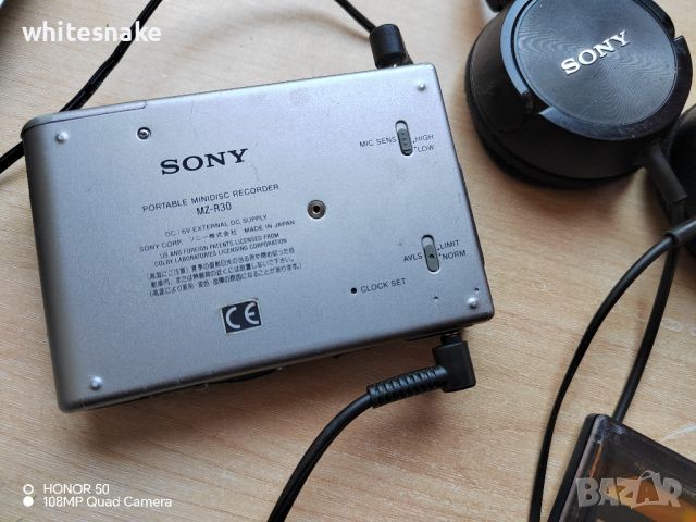 Sony MZ-R30 Minidisc recorder , снимка 4 - Аудиосистеми - 46723451