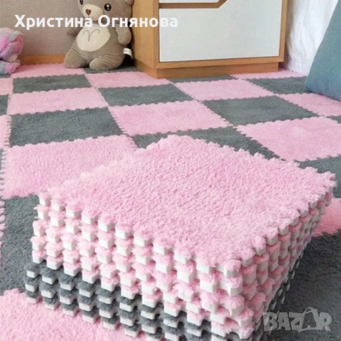 Мек килим пъзел от 10 части 1кв .м, снимка 4 - Други - 53839191