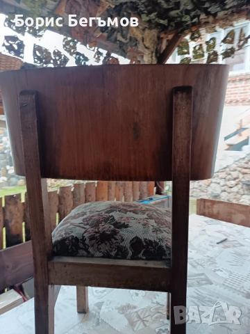 Масивен дървен стол, снимка 4 - Столове - 54070201