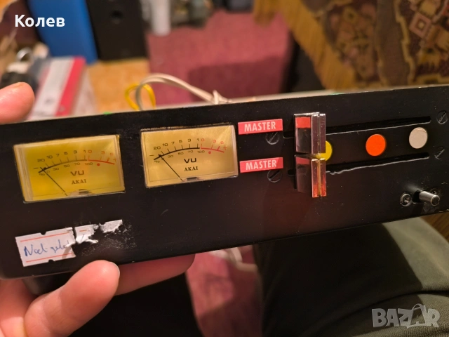 Винтидж стерео VU-метър с предусилвател, снимка 2 - Ресийвъри, усилватели, смесителни пултове - 53865733