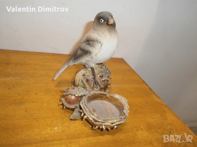 Декорация Свещник птичка 14 см