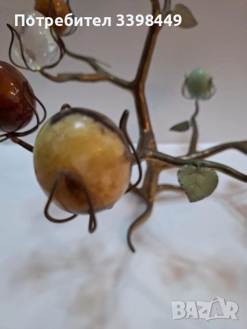 Декоративно дърво от нефрит или друг полускъпоценен, снимка 10 - Антикварни и старинни предмети - 52674077