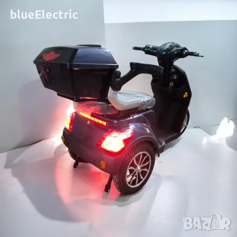 Електрическа Триколка blueElectric BM1-LUX 2000W | 60V | 24Ah | BLUE/GRAY, снимка 2 - Мотоциклети и мототехника - 49745653