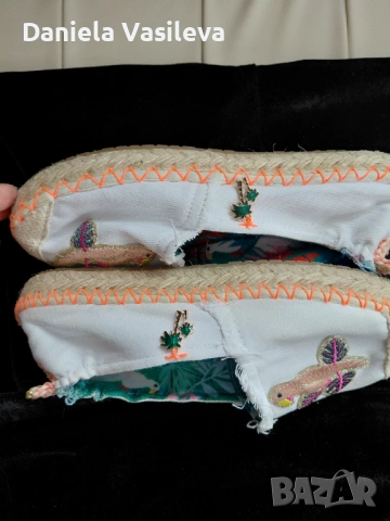 Бели еспадрили размер 39, снимка 4 - Дамски ежедневни обувки - 54277899