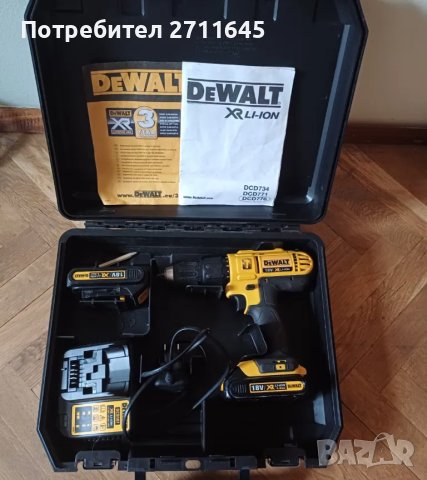 Dewalt DCD776, с две батерии, перфектен, снимка 1 - Други инструменти - 48878154