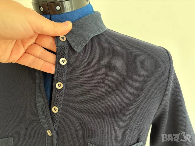 Тъмносиня рокля Uno Due, размер М, снимка 4 - Рокли - 51096562