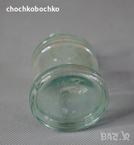 Старо стъклено шише от мастило мастилница, снимка 3 - Други ценни предмети - 54201032