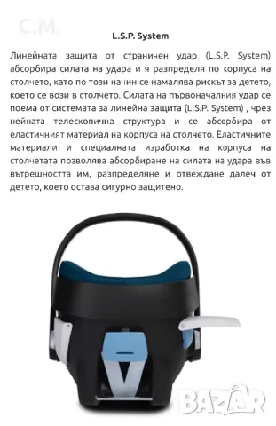 Стол за кола Cybex Aton 5 + Адаптори, снимка 10 - Столчета за кола и колело - 47154720