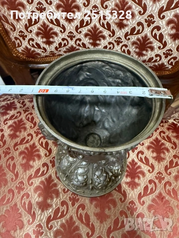 стара голяма чаша бокал с интересни мотиви, снимка 8 - Други ценни предмети - 53233752