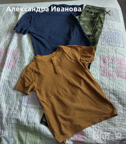 Комплект тениски с панталон , снимка 1 - Детски комплекти - 45037022