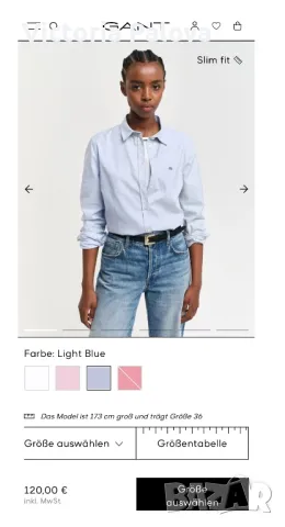 Красива маркова риза GANT USA, снимка 18 - Ризи - 49807356