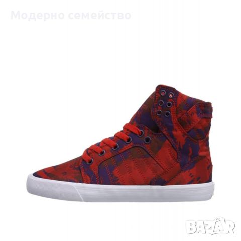 Дамски спортни обувки supra wmns skytop red, снимка 4 - Маратонки - 46675904