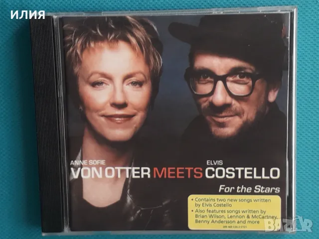 Anne Sofie Von Otter Meets Elvis Costello – 2001 - For The Stars(Deutsche Grammophon – 4695302)(Pop,, снимка 1 - CD дискове - 48907969