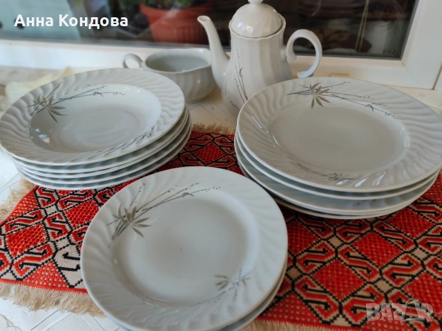 Български порцеланови чинии , снимка 6 - Чинии - 52692060