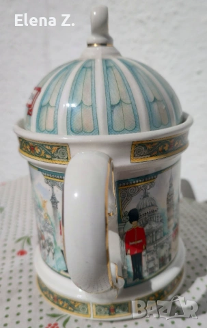 Винтидж чайник Sadler тематика Лондон, снимка 3 - Аксесоари за кухня - 53808188