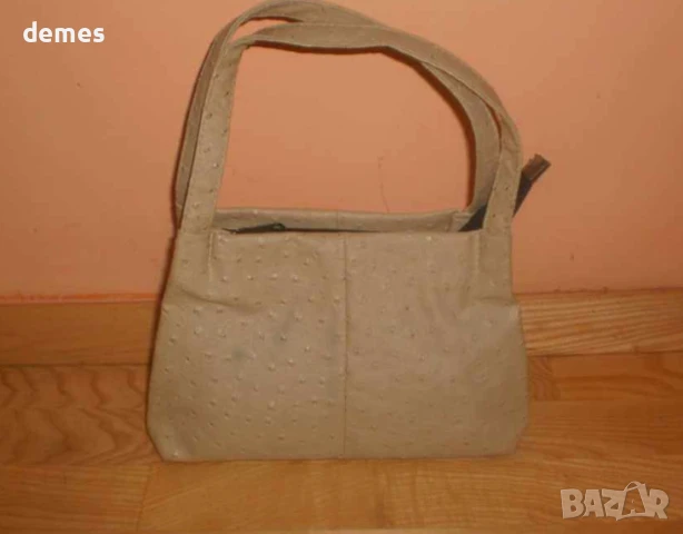 Дамска чанта от кожа на щраус, снимка 5 - Чанти - 50887340