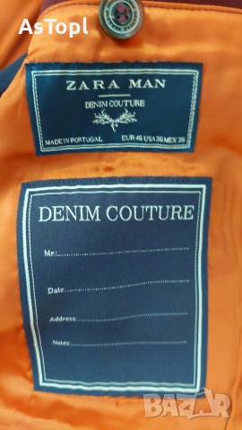 Уникален мъжки костюм Зара, снимка 3 - Костюми - 54157115