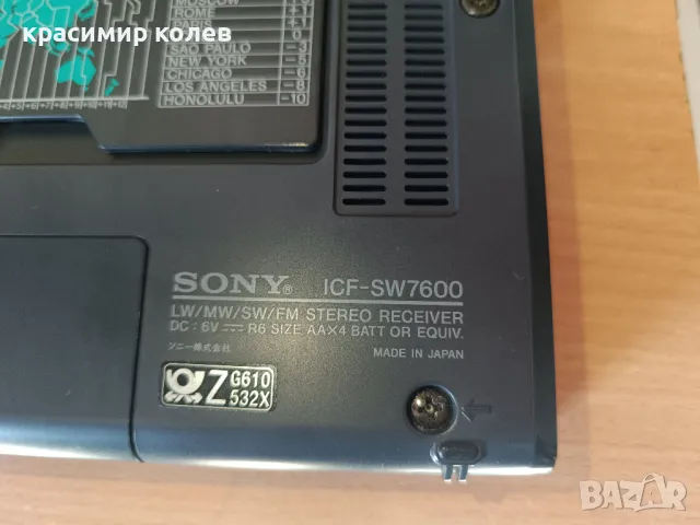 радио "SONY ICF-SW7600", снимка 6 - Радиокасетофони, транзистори - 48921482