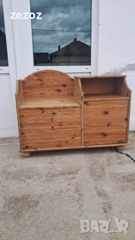 Шкаф с пейка и ракла масив, снимка 2 - Шкафове - 53615065